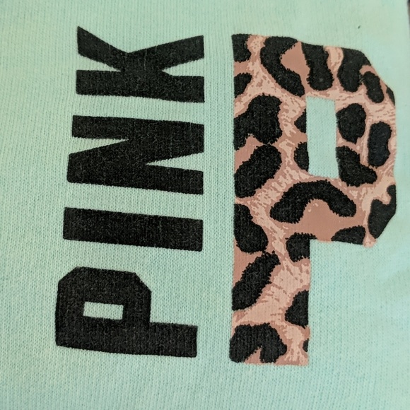 PINK Mint Hoodie with Front Leopard Graphic - Picture 3 of 5